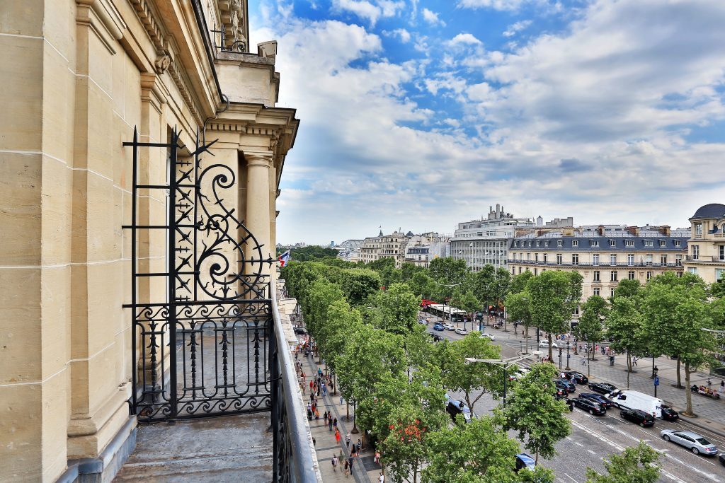 Champs-Elysees view from Fraser Suites Le Claridge