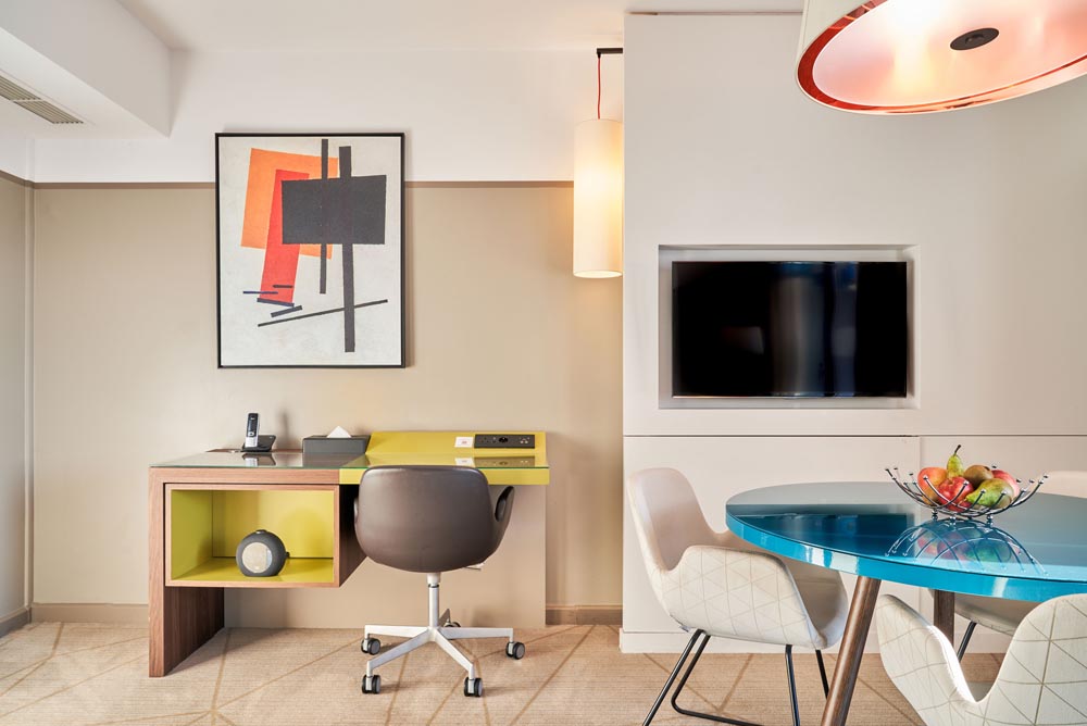 Working desk of One Bed Apartment flat at Fraser Suites Harmonie in La Défense Paris