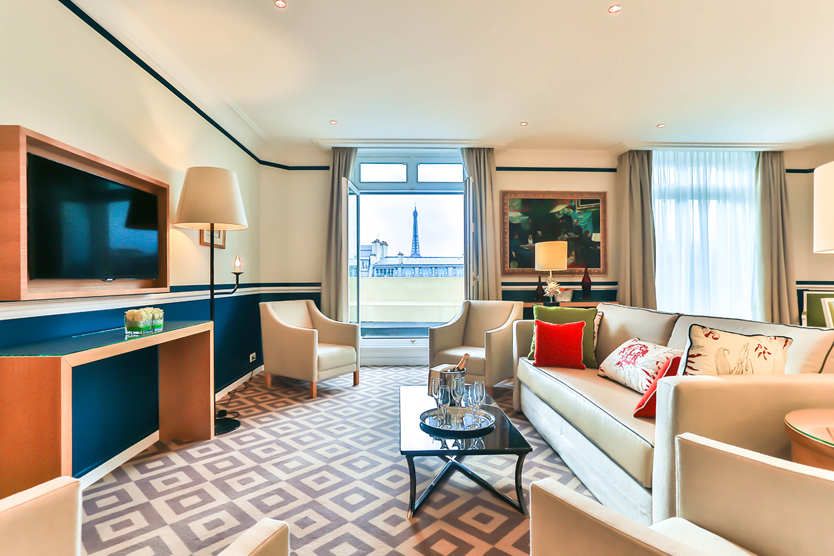 Dining area of of 3 Bedroom Apartment, Penthouse at Fraser Suites Le Claridge in Paris