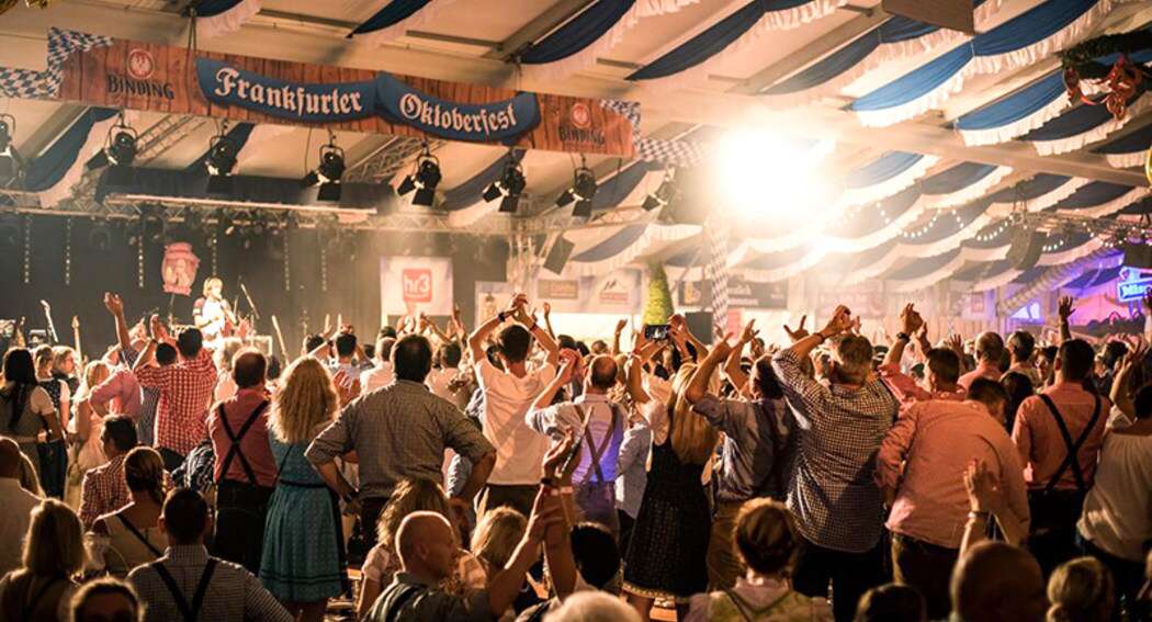 Beers, snacks and lots of fun at Frankfurt's Oktoberfest