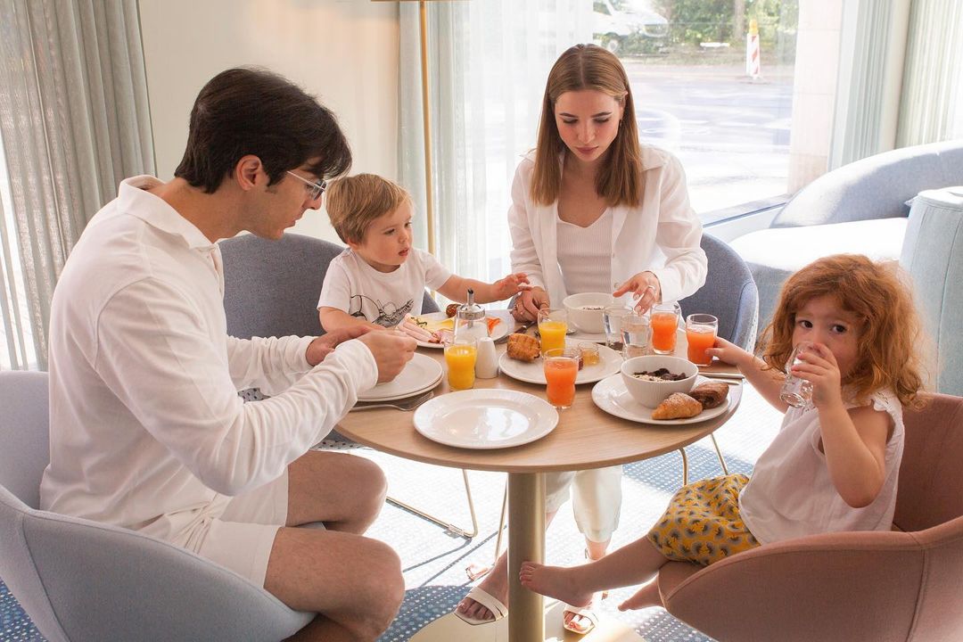 Dining tables at Caprilicious restaurant for breakfast at Capri by Fraser Frankfurt, Germany