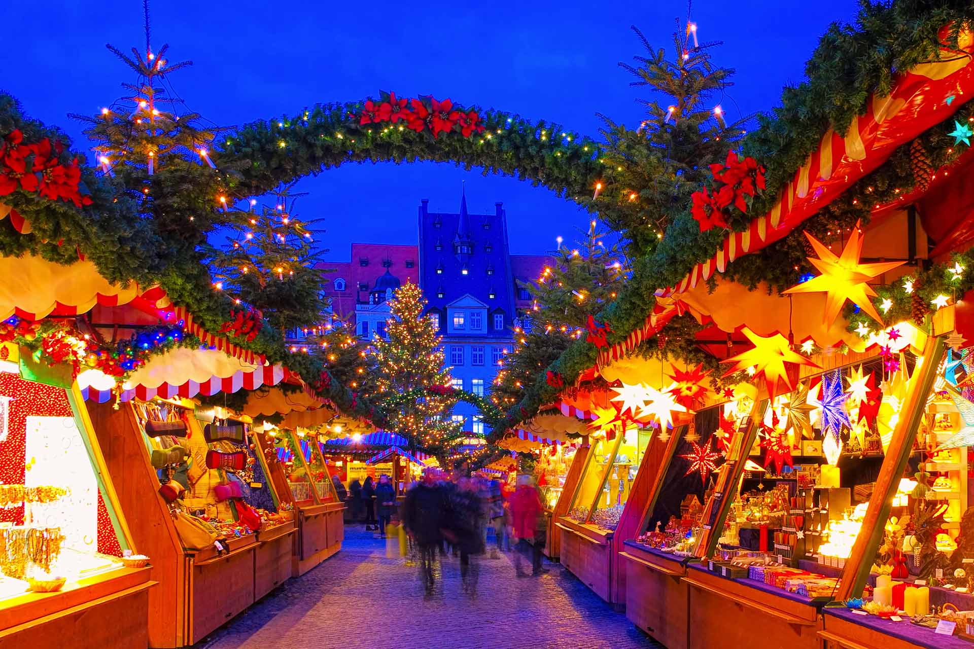 Leipzig Christmas Market in Winter