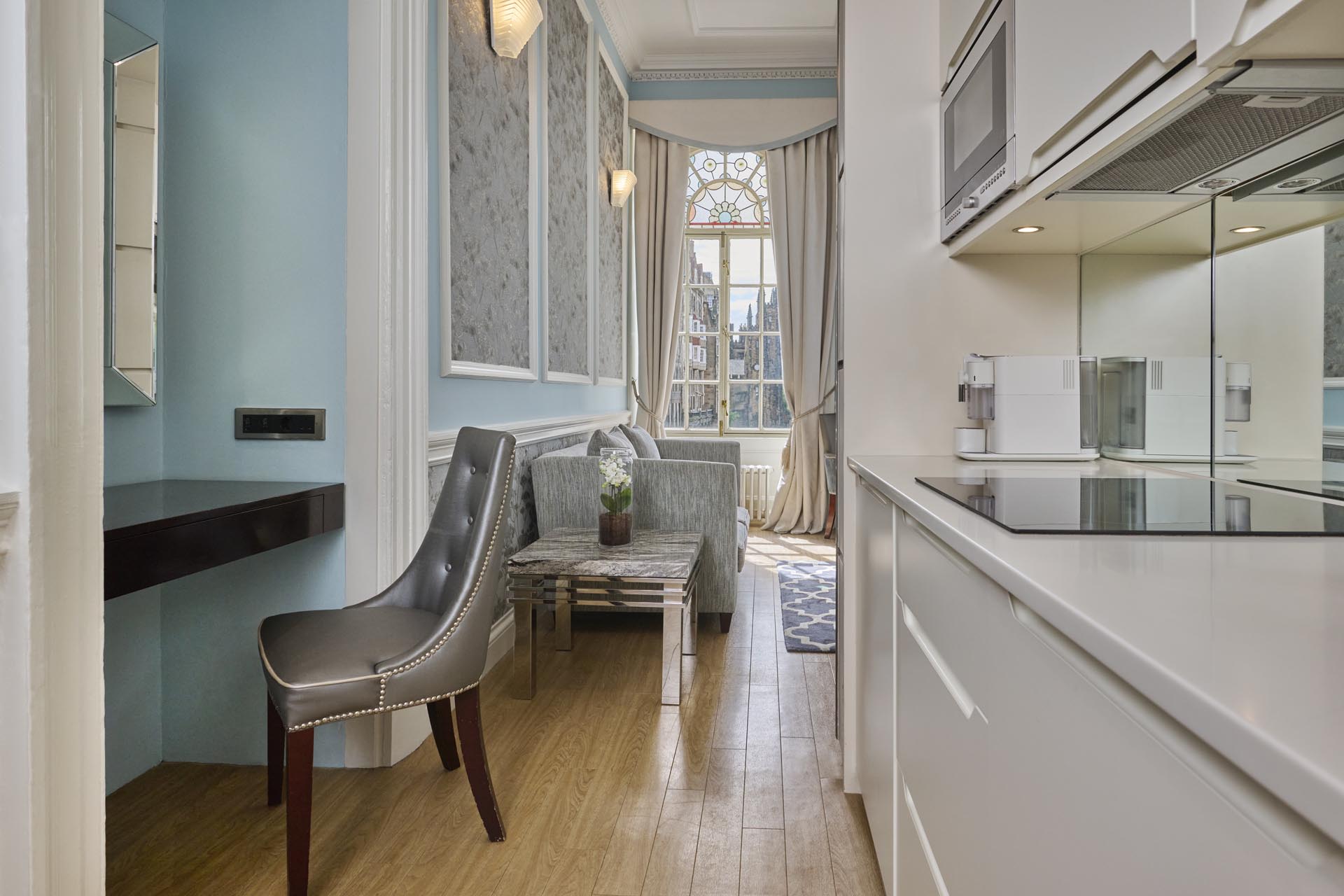 Dining area of Princes Suite in Edinburgh hotel