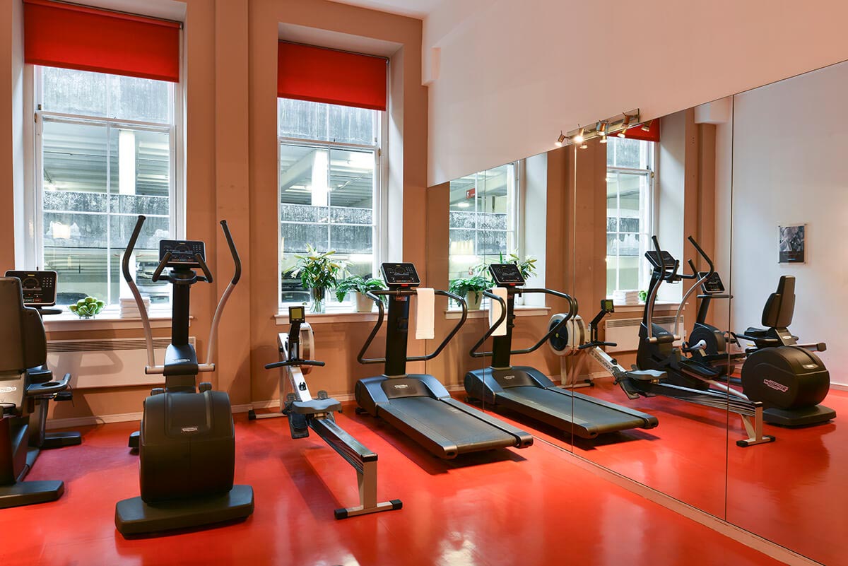 Gym at Fraser Suites Glasgow serviced apartments on family breaks in scotland