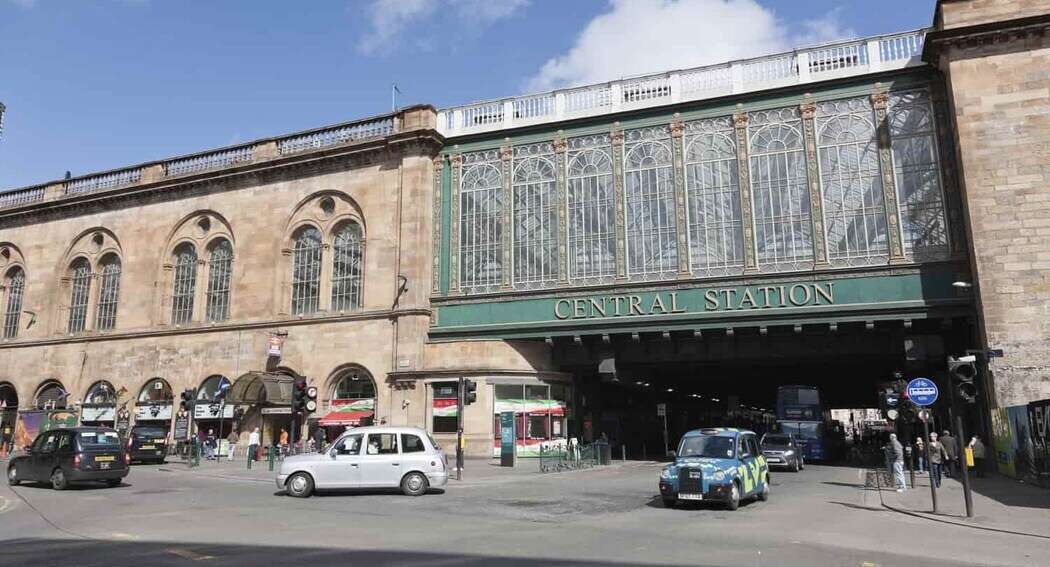 Travel by rail into the heart of Glasgow via the city's Central Station