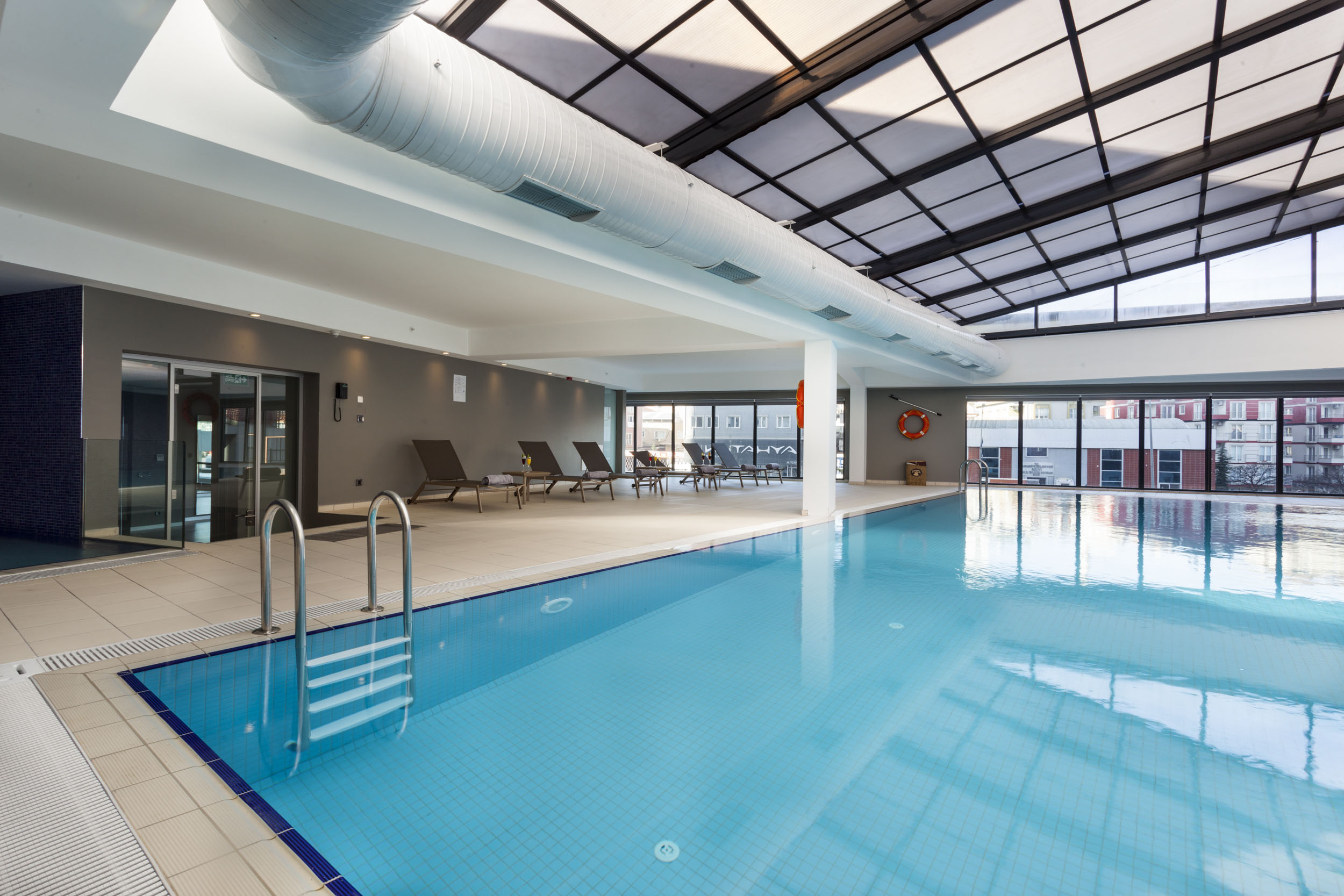 Indoor swimming pool and sauna 