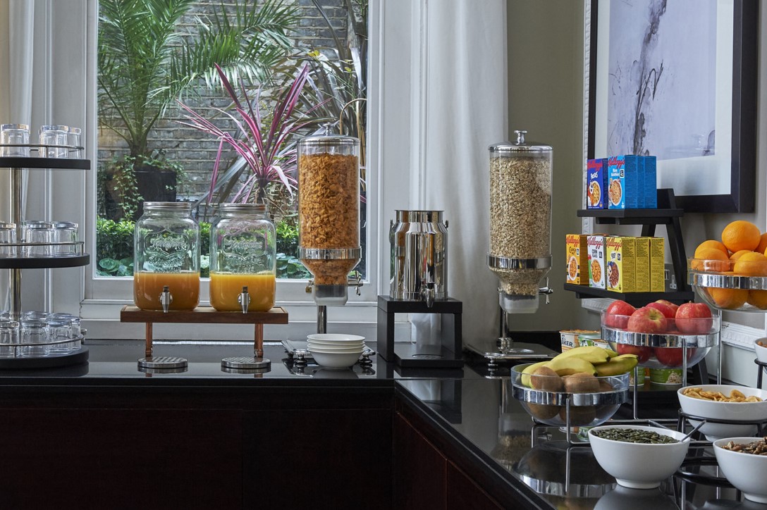 Breakfast at Fraser Suites Queens Gate, London Hotel in South Kensington
