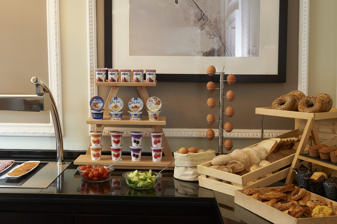 Breakfast at Fraser Suites Queens Gate, London Hotel in South Kensington