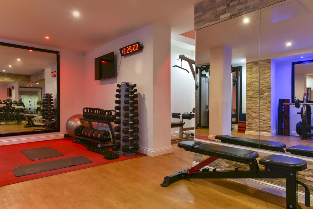 Gym at family hotel in London