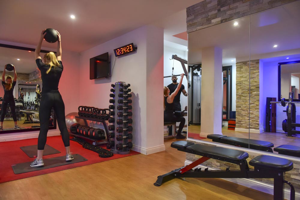 Gym at long stay hotel in London