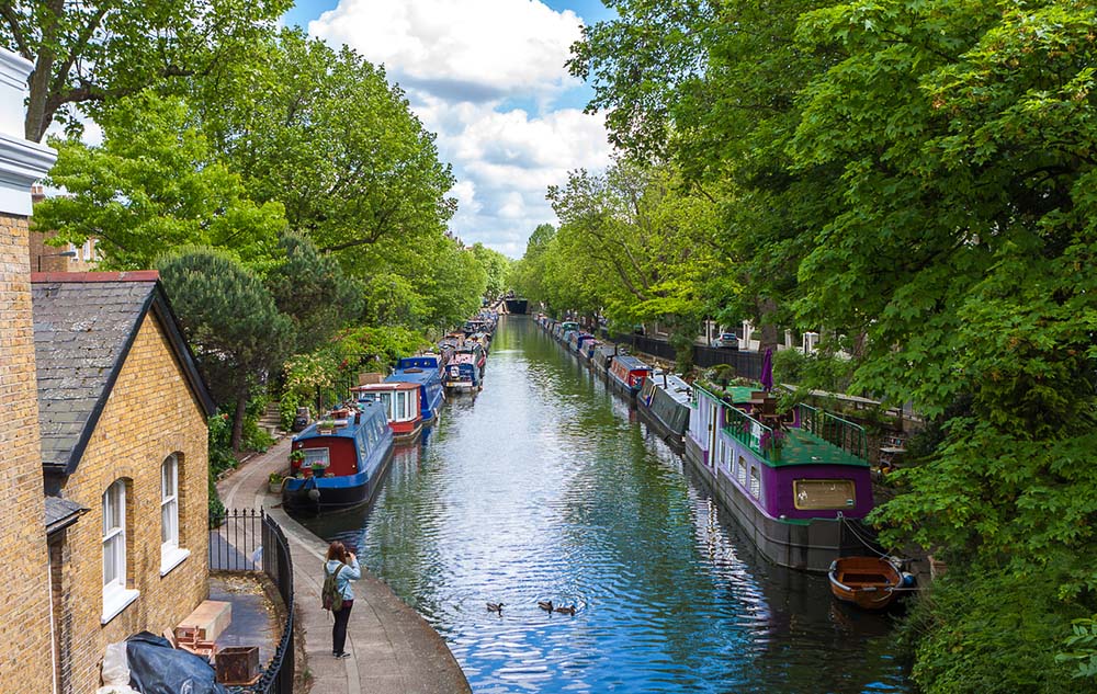 Little Venice, one of the top hidden gems & secret places in London