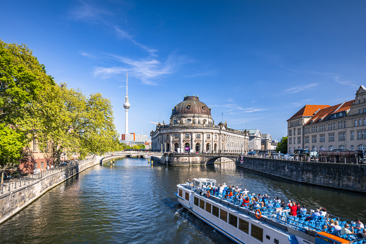 Fireworks in New years eve Berlin, Germany 