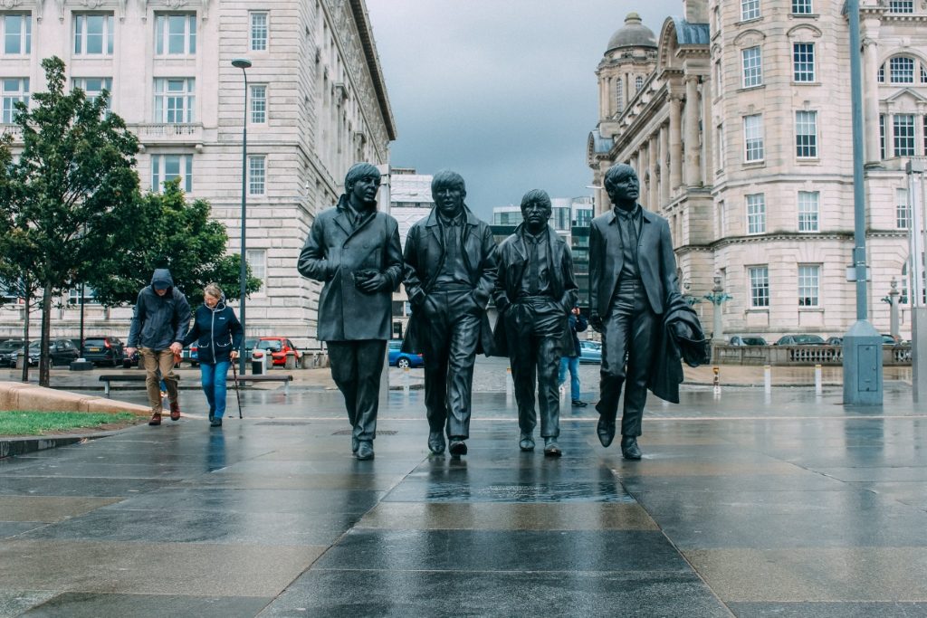 The Beatles Statue in Liverpool, UK
