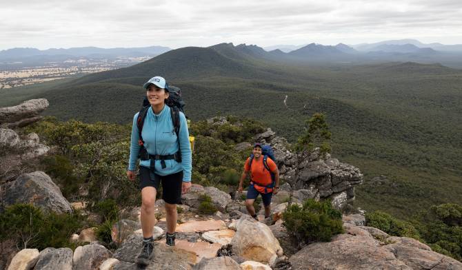 trekking through Grampians National Park