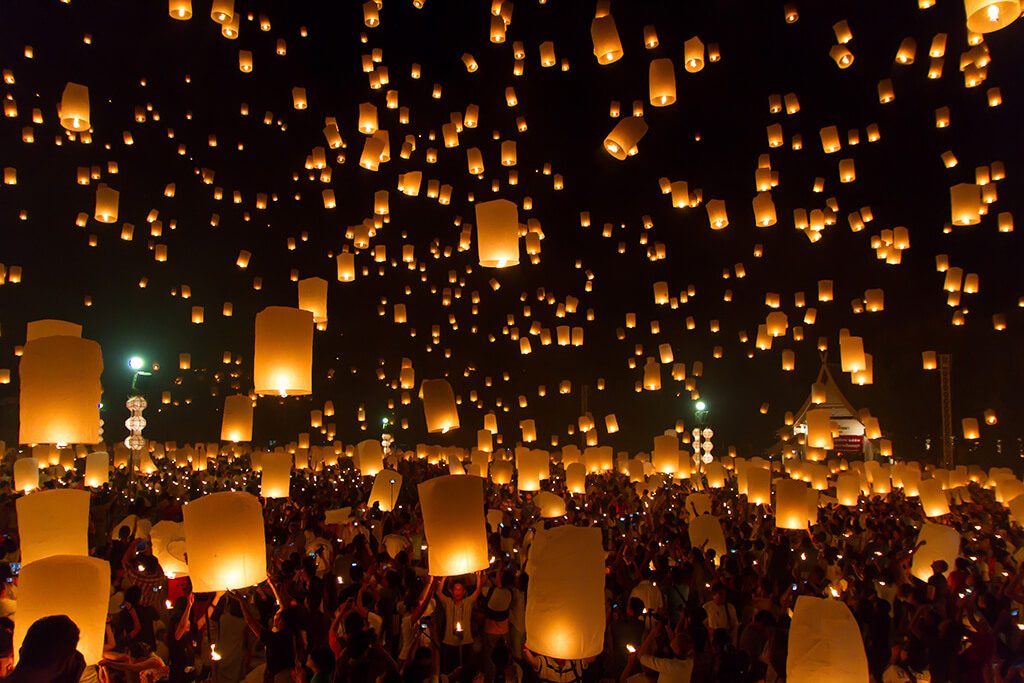 Las Fallas festival in Valencia, Spain