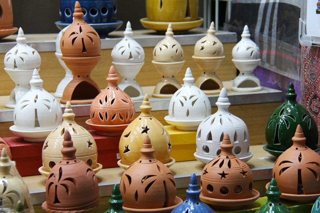 Pottery wares at Muttrah Souq in Muscat, Oman