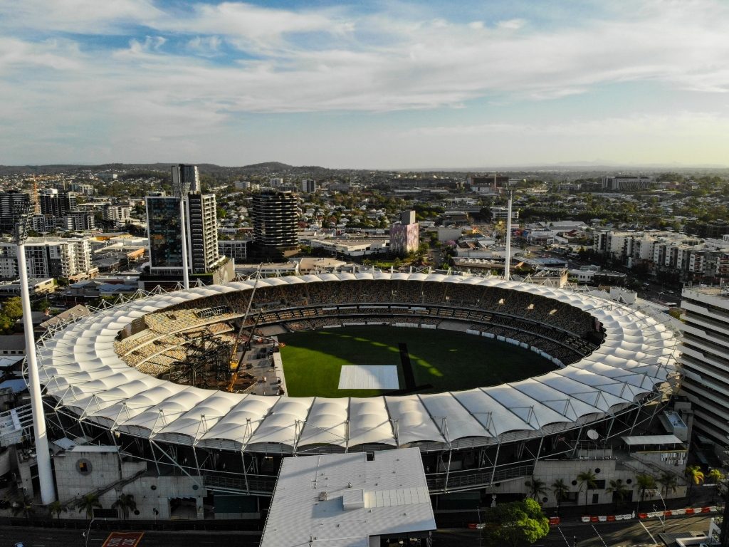 Gabba and Suncorp Stadium, Brisbane. Australia