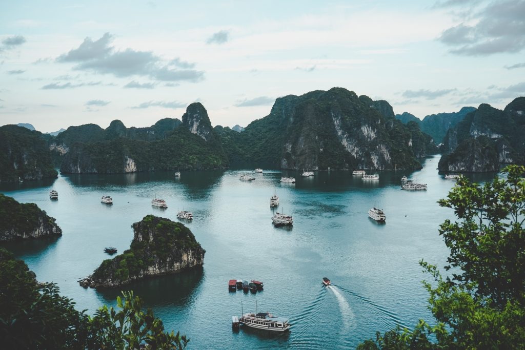 Ha Long Bay up north from Hanoi, Vietnam