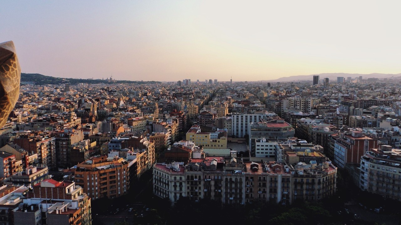 Cityscape of Barcelona, Spain