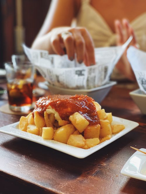 patatas bravas is a common spanish tapas dish