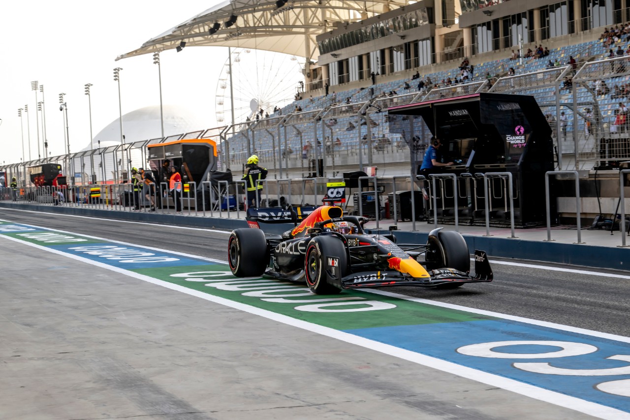 SAKHIR, BAHRAIN - March 11, 2022: Max Verstappen, from Netherlands competes for the Red Bull Racing at the winter testing of the 2022 FIA Formula 1 championship.