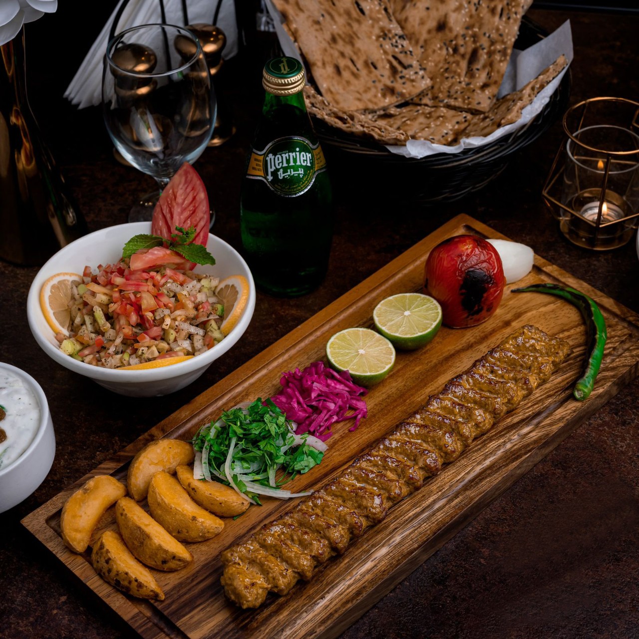 Lamb mince Kebab , Credit: Photo by mehdi pezhvak