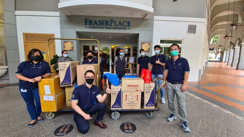 Fraser Place Robertson Walk, Singapore participated in the 'Fraser Food Drive' for Foodbank.