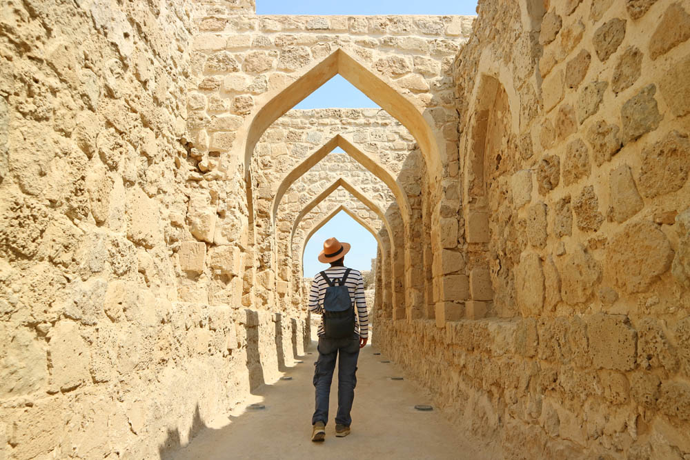 Man explore Bahrain culture in summer