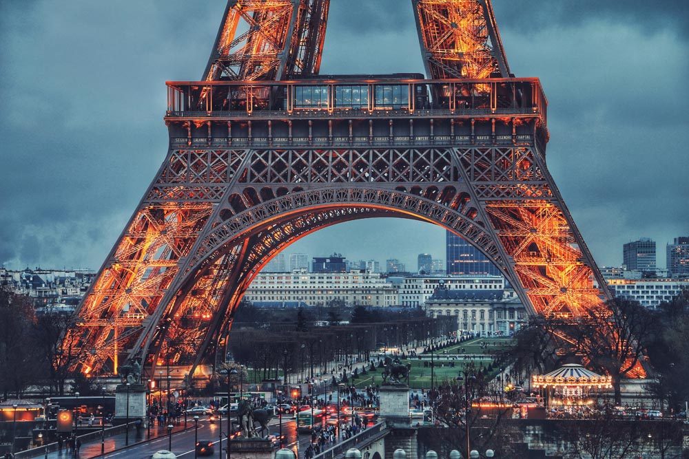 Eiffel Tower Christmas Market in Paris