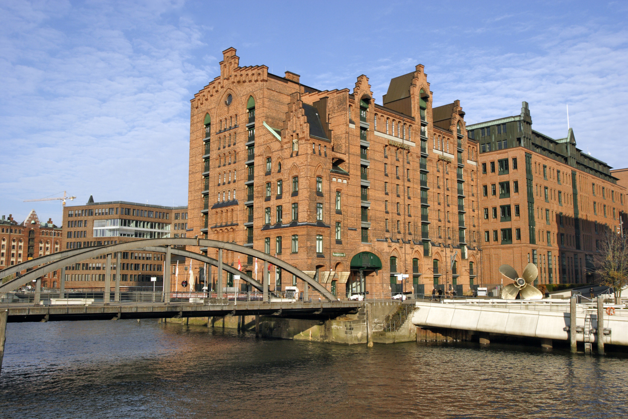Hamburg, Germany - November 13, 2016: The International Maritime Museum is a Museum in Hamburg's Speicherstadt. For this purpose, Kaispeicher B was redesigned and modernized in Hamburg