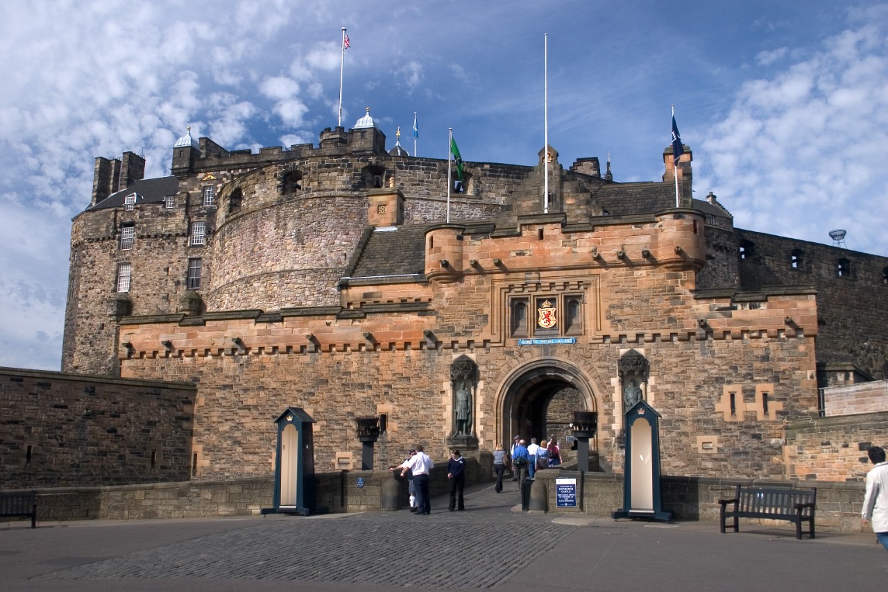 A view of Edinburgh Castle from the Esplanade