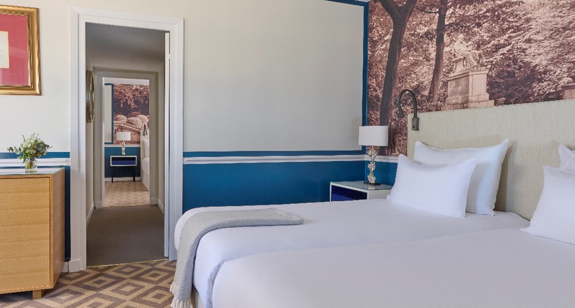 Avenue des Champs-Elysees with Christmas lighting leading up to the Arc de Triomphe